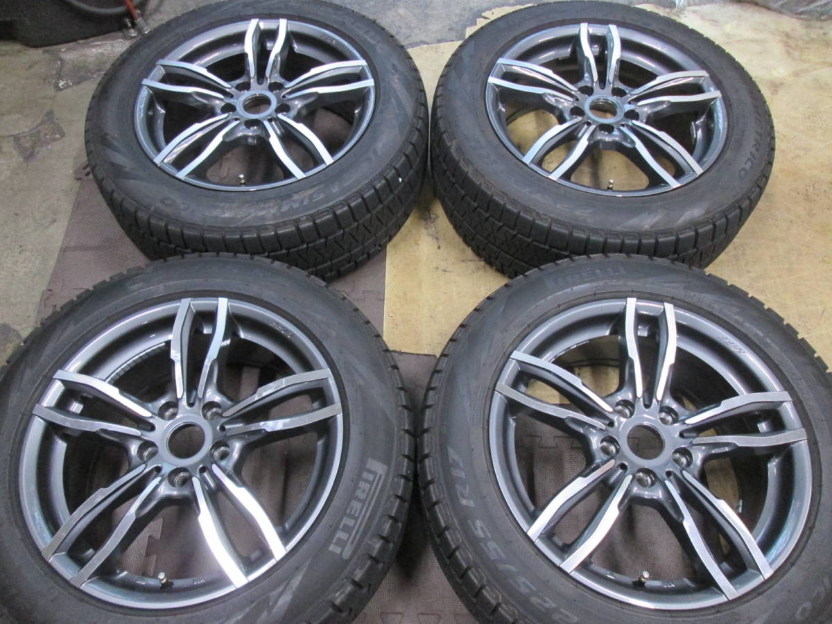 スタッドレスタイヤセット！BMW F48 X1 F39 X2 MINI F60 7.5jx17 112-5H +54 ピレリ　225/55-17 2018年製　山有り　室内保管！チャンス！_画像1