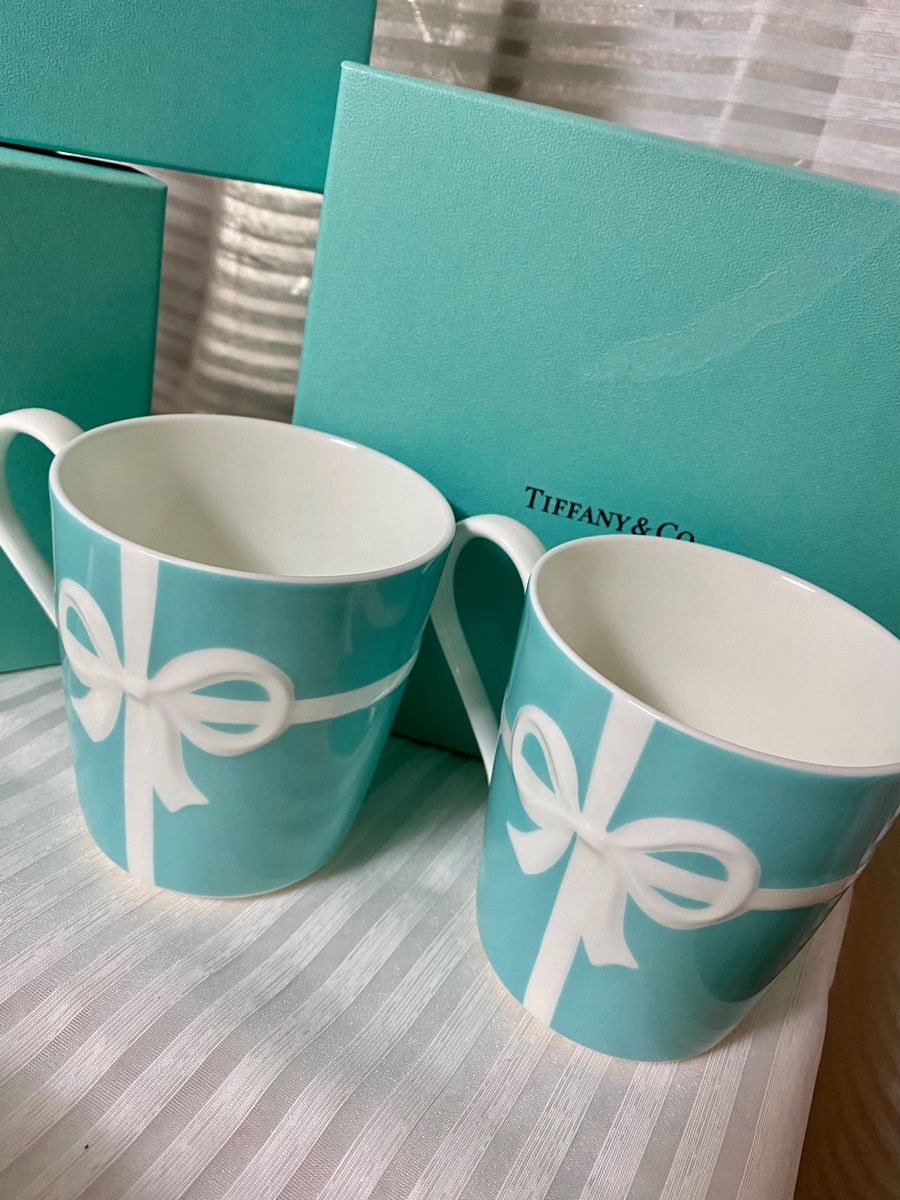 新品 Tiffany& Co.ペア食器セット ボウル マグカップ グラス 