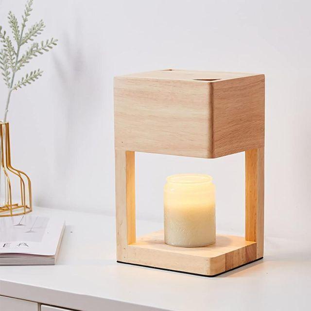  stylish candle warmer .......-.- wooden less -step style light lighting 