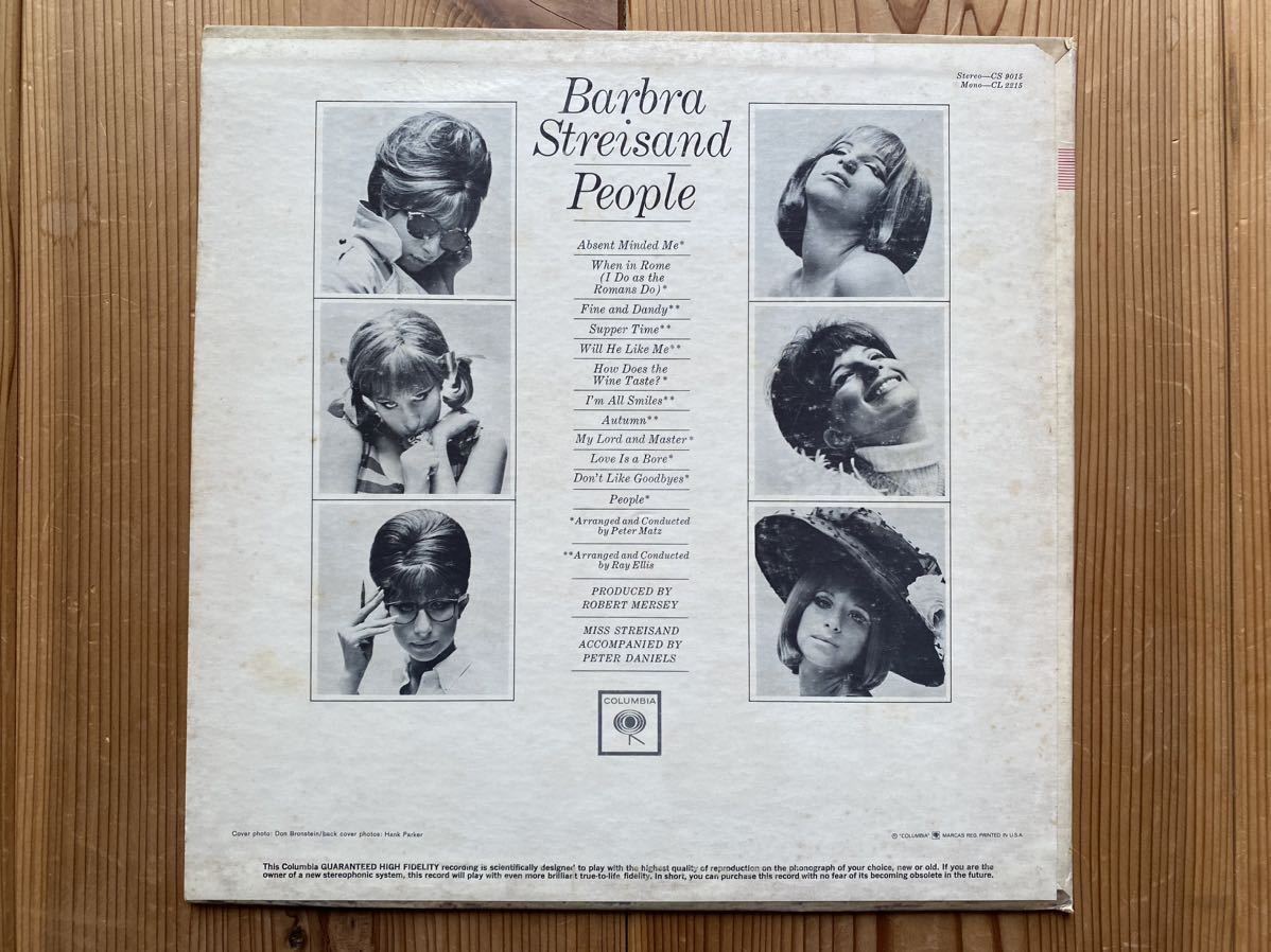 LP Barbra Streisand バーブラ・ストライザンド レコード / People CL 2215 他 まとめて 8枚セット_画像7