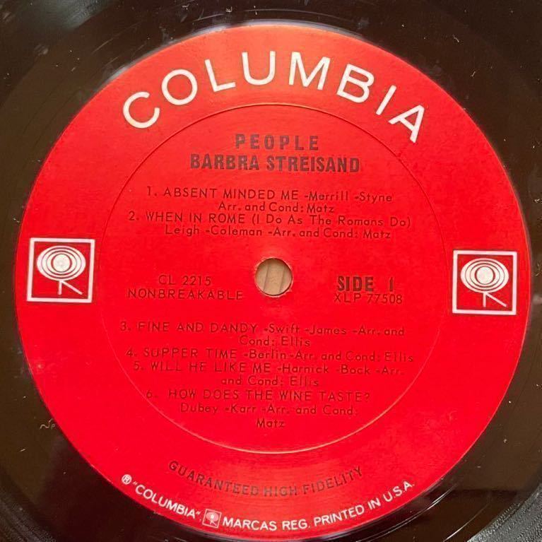 LP Barbra Streisand バーブラ・ストライザンド レコード / People CL 2215 他 まとめて 8枚セット_画像9