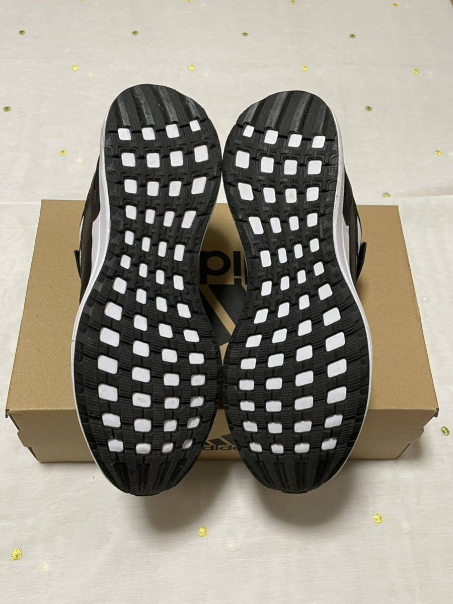  новый товар коробка есть Adidas спортивные туфли Rapida Run EL K 24cm бег обувь черный 