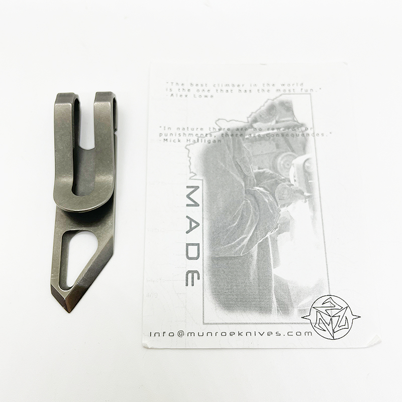Munroe Knives Mega Dangler Kiridashi Ver チタン製 キーフック / TAD GEAR EDC peter atwood ウォーレントーマス ベンチメイド microtech_画像4
