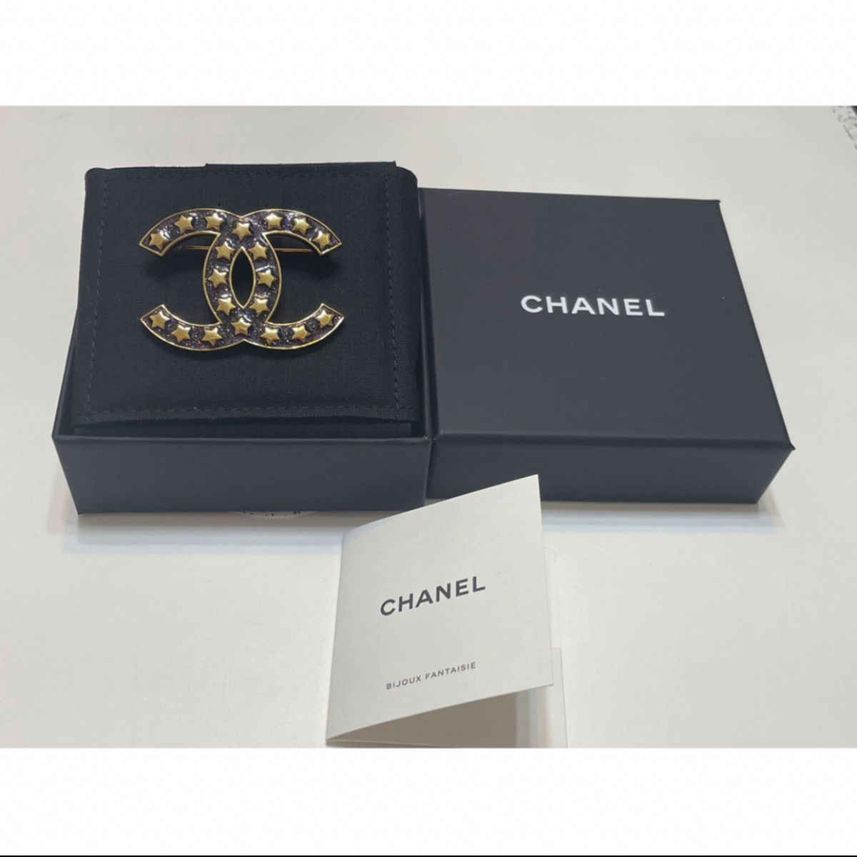 正規品】 CHANEL シャネル ブローチ ココマーク 星 コメット 正規品】 CHANEL シャネル ブローチ ココマーク 星 コメット