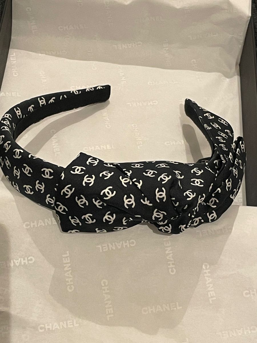 CHANEL シャネル カチューシャ ココマーク リボン リュバン CHANEL シャネル カチューシャ ココマーク リボン リュバン