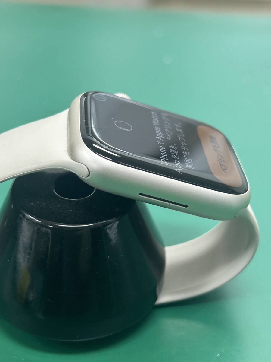 【美品】Apple Watch8 45mm GPS＋セルラーモデル スターライトアルミニウム スポーツバンド MNK73J/A バッテリー最大容量99％　即決あり！_画像3