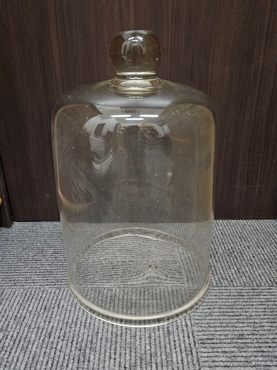 ◇ガラスドーム 標本ガラス瓶 実験器具 筒蓋状ガラス　顕微鏡 フラワーベース ガラス瓶 レトロ（FH11-76）_画像1