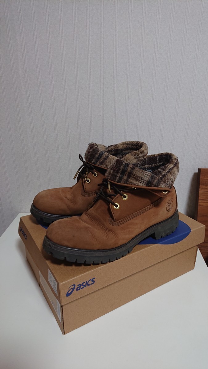 Timberland ティンバーランド ロールトップウールリッチレースアップ ブーツ US9W_画像1