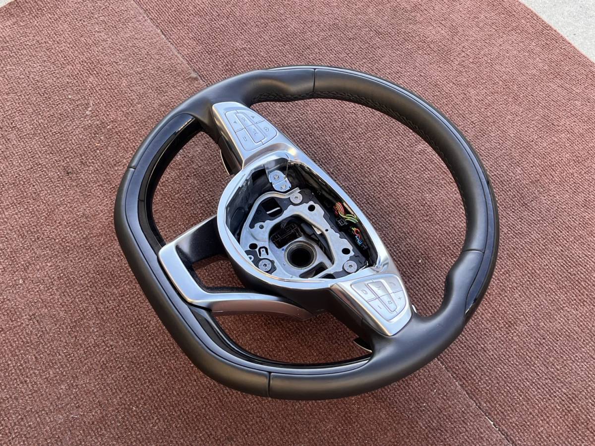 B306 used Mercedes Benz W222 S Class S550 previous term original steering gear leather steering wheel 