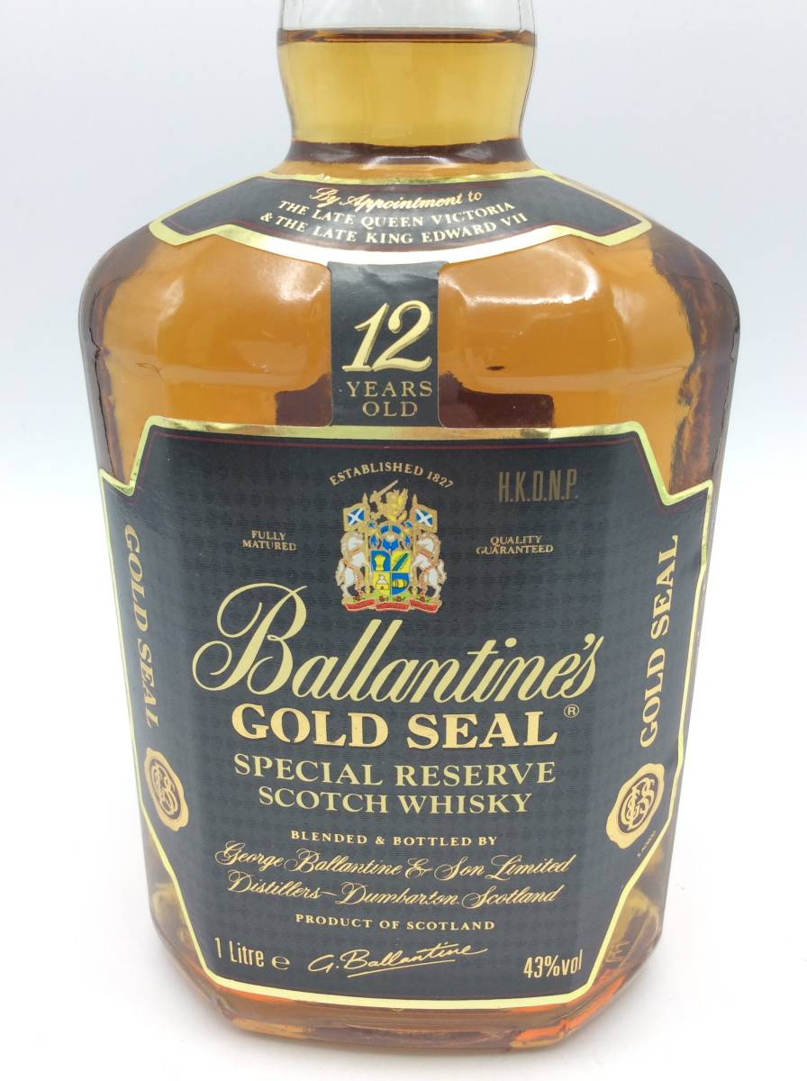 BB12□＜未開栓＞Ballantine's バランタイン GOLD SEAL スペシャル リザーブ 12年 スコッチ ウイスキー 1L 43% □_画像3