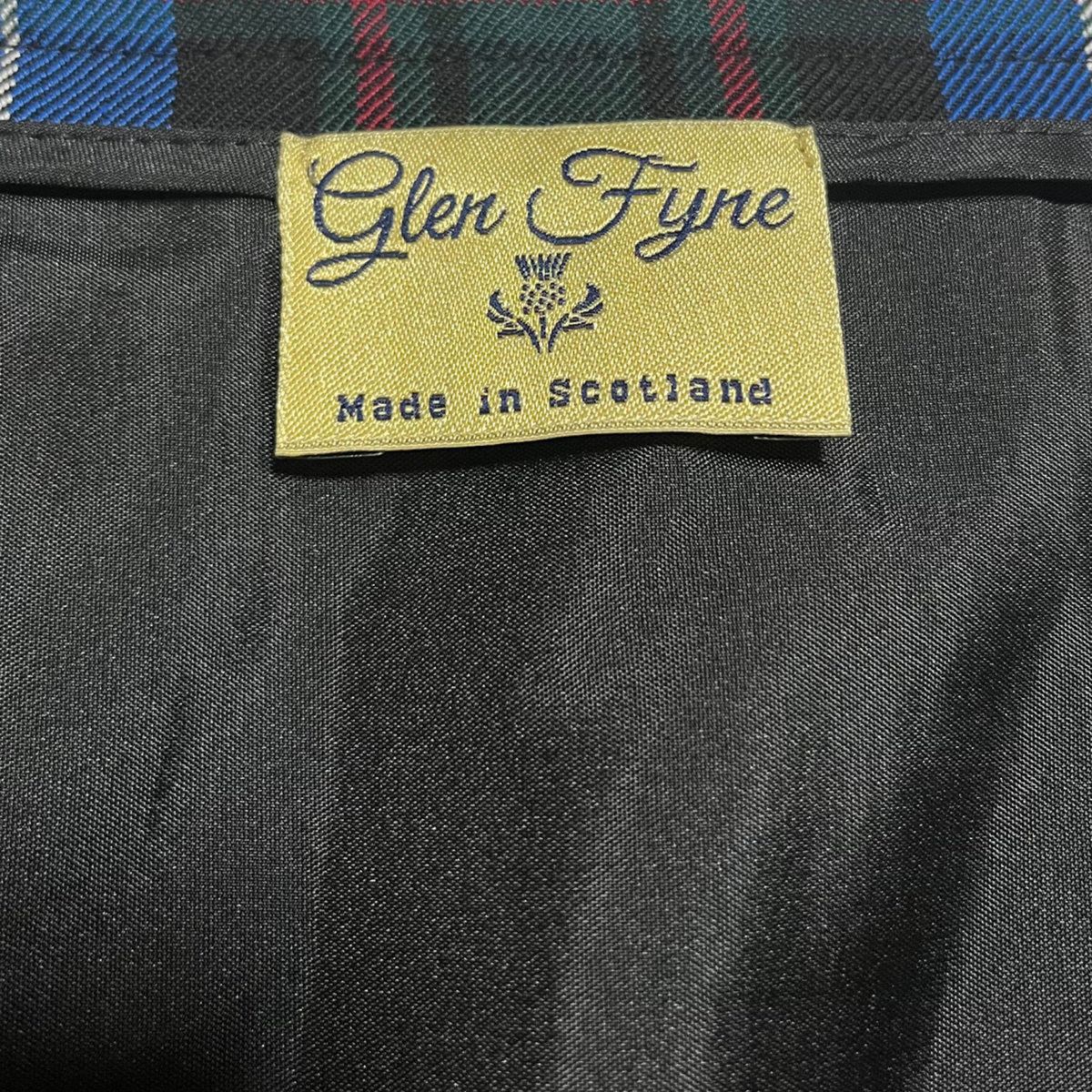 SLOBE IENA GLEN FYNE 別注プリーツスカート ブルー 未着用品