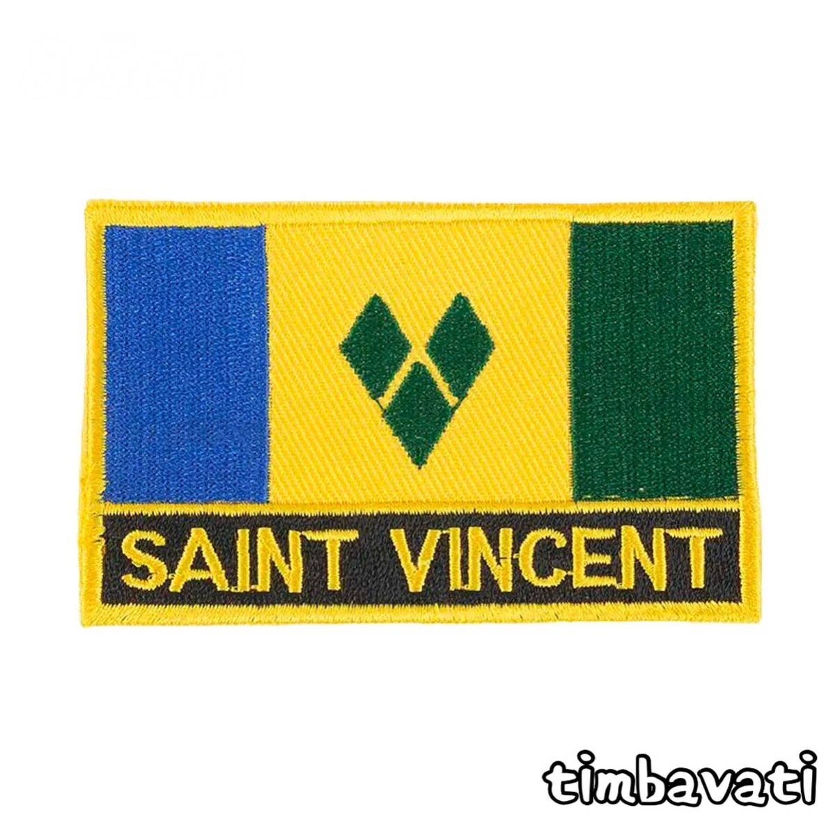 Новый [St. Vinnecent] Вышивка Ilon Patch * World Flag Series * [Условная бесплатная доставка]