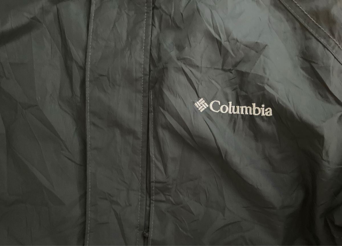 ビッグサイズ コロンビア ジップアップ ナイロンジャケット ブラック 古着 Columbia アウトドア ブラック