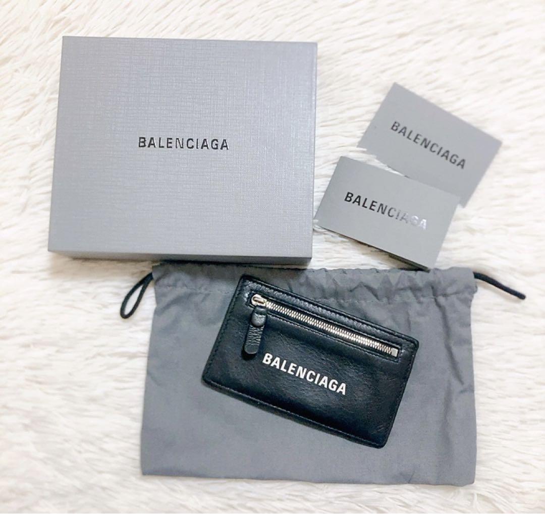 綺麗BALENCIAGA フラグメントケース 小銭入れ　カードケース　ロゴ