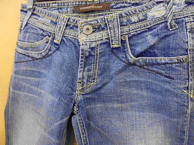 s32 обычная цена Y26,040 Mexico производства не использовался YANUK Yanuk джинсы size29 ботинки cut flair Rollei z Denim повреждение обработка outlet 