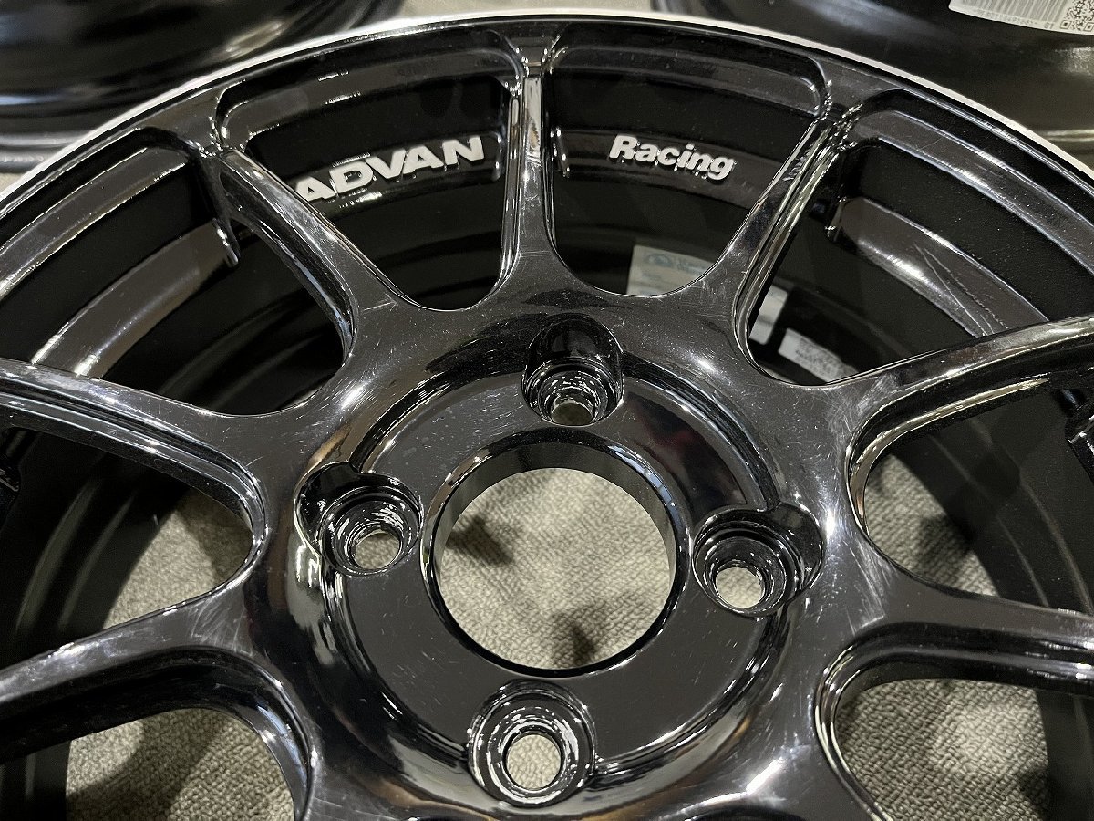 中古美品☆ADVAN Racing RZⅡ 15×5.5J+45 4H100☆YOKOHAMA製 コンパクトカー ローダウンした軽自動車などに_画像6