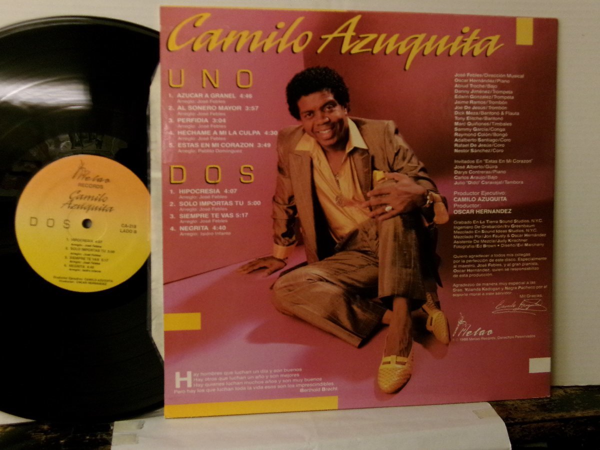 ▲LP CAMILO AZUQUITA / AZUCAR A GRANEL ! 輸入盤 MELAO CA-218 ラテン サルサ◇r51210_画像2