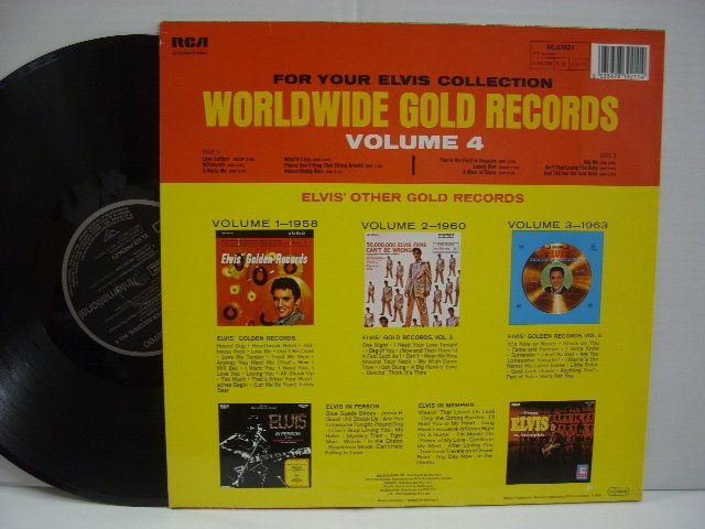 [LP] ELVIS PRESLEY エルヴィス・プレスリー / GOLDEN RECORDS VOLUME 4 ゴールデン・レコード第4集 ドイツ盤 RCA NL 83921 ◇51129_画像2
