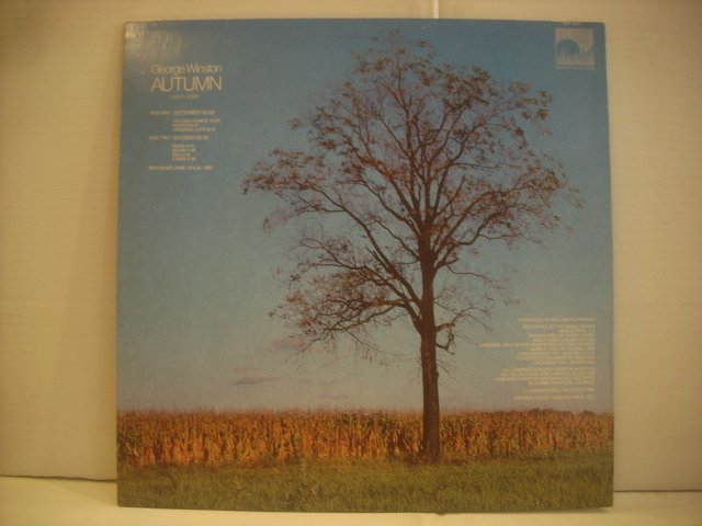 ● 輸入USA盤 LP GEORGE WINSTON / AUTUMN PIANO SOLOS ジョージ・ウィンストン オータム ピアノソロ 1980年 WH-1012 ◇r51211の画像2