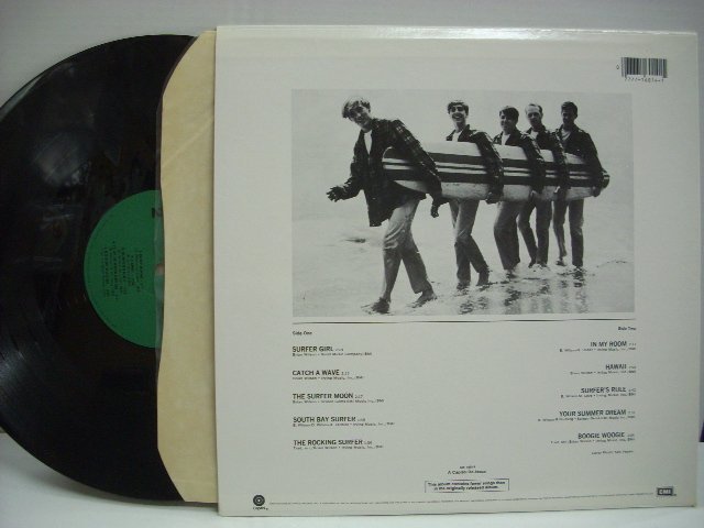 [LP] THE BEACH BOYS ザ・ビーチ・ボーイズ / SURFER GIRL サーファー・ガール US再発盤 CAPITOL N-16014 ◇51211_画像2