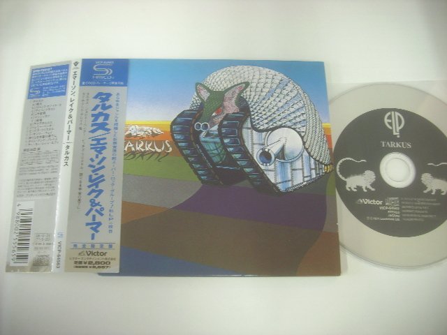 ■ 紙ジャケ帯付SHM-CD EMERSON LAKE & PALMER エマーソン・レイク＆パーマー / TARKUS タルカス 国内盤 ビクター VICP-64563 ◇r51212_画像1