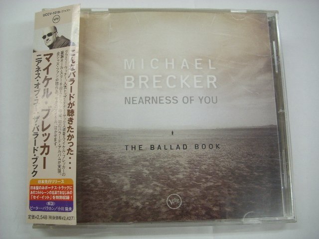 [帯付 CD] マイケル・ブレッカー / ニアネス・オブ・ユ ザ・バラード・ブック MICHAEL BRECKER NEARNESS OF YOU UCCV-1018 ◇r51218_画像1