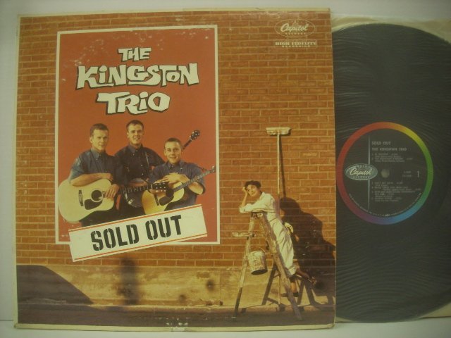 ■ 輸入USA盤 LP 　THE KINGSTON TRIO / SOLD OUT ザ・キングストン・トリオ ソールドアウト フォーク 1960年 CAPITOL T 1352 ◇r51218_画像1