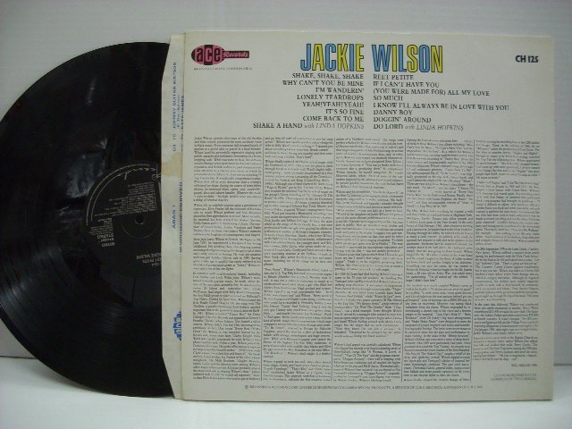 [中古UK盤 LP] JACKIE WILSON / REET PETITE ジャッキー・ウィルソン ロンリーティアドロップス ACE RECORDS CH 125 ◇r51224_画像2