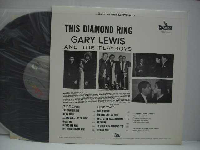 [LP] GARY LEWIS AND THE PLAYBOYS ゲーリー・ルイス / THIS DIAMOND RING 恋のダイアモンド・リング 国内盤 キング K22P-133 ◇51229_画像2