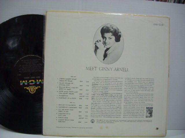 [LP] GINNY ARNELL / MEET GINNY ARNELL ミート・ジニー・アーネル US盤 MGM E 4228 ◇51229_画像2