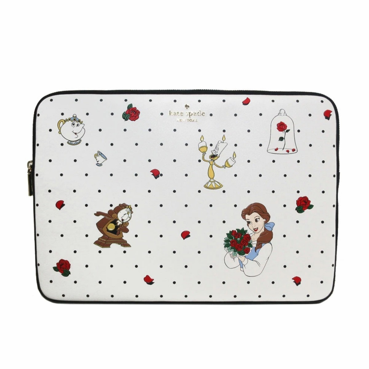 ケイトスペード ポーチ PCケース kate spade× Disney 美女と野獣 ベル ラップトップケース KE664 250 レディース アウトレット