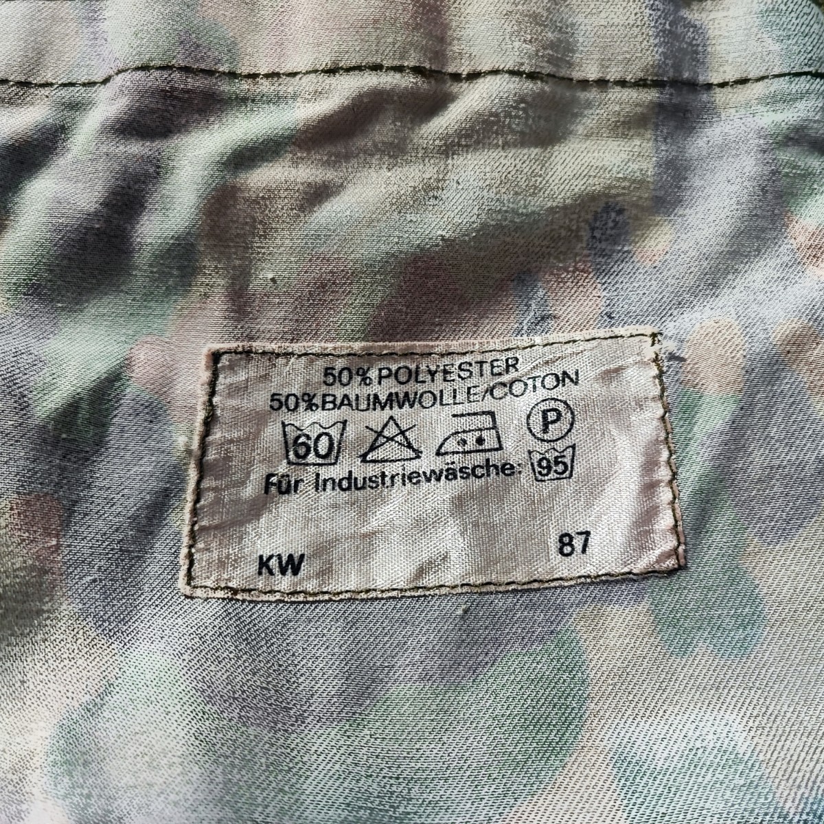 M83 Alpen Camouflage Field Pants スイス軍 アルペンカモ フィールド カーゴ パンツ ピザ迷彩 KW 87年製 実物 ミリタリー ビンテージ_画像9
