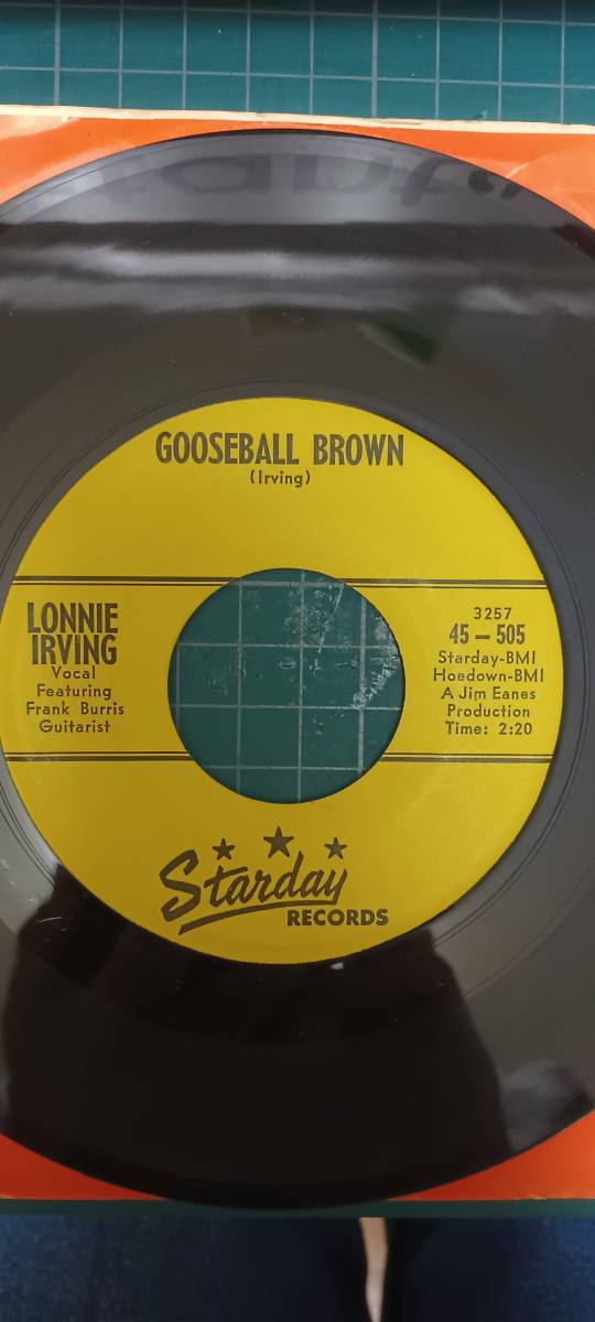 オリジナルUS盤7インチ Lonnie irving Gooseball brown ロカビリー ヒルビリーバップ　オールディーズ　ロックンロール_画像1