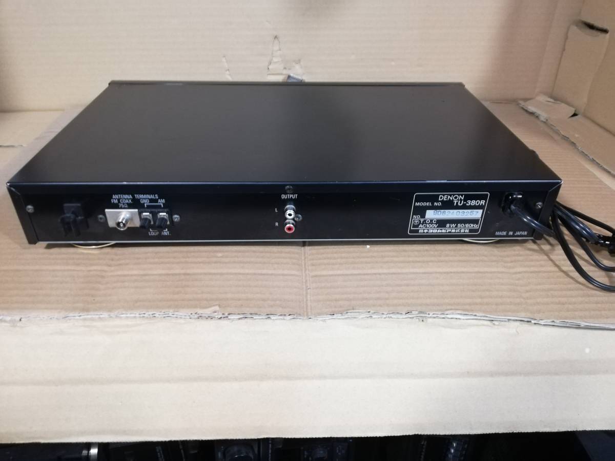 ◆DENON TU-380R/tu380r FM/AMチューナー デノン 動作品 J-3937_画像4