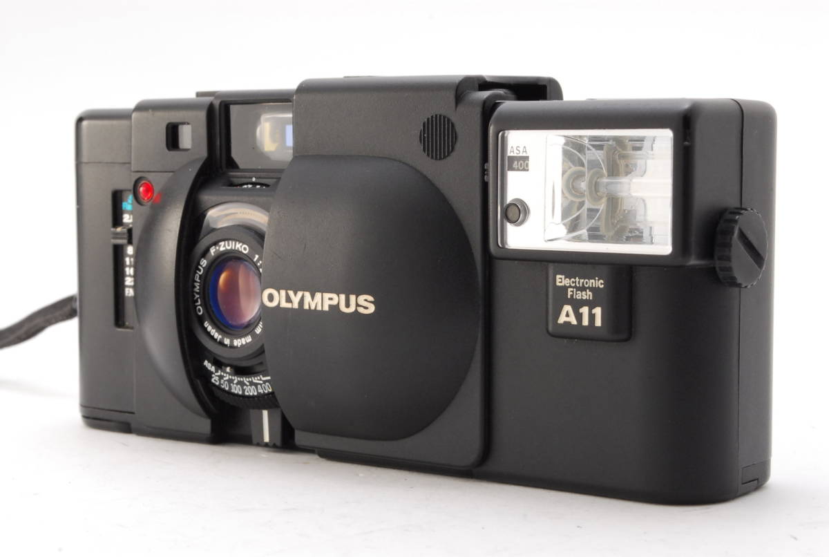 人気！【動作未確認】 Olympus XA + A11 オリンパス コンパクトフィルムカメラ エレクトリック フラッシュ