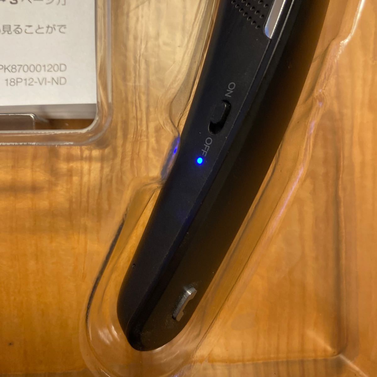 SHARP(シャープ)AQUOS(アクオス)サウンドパートナー AN-SS1-B ブラック Bluetooth ネックスピーカー 美品_画像9