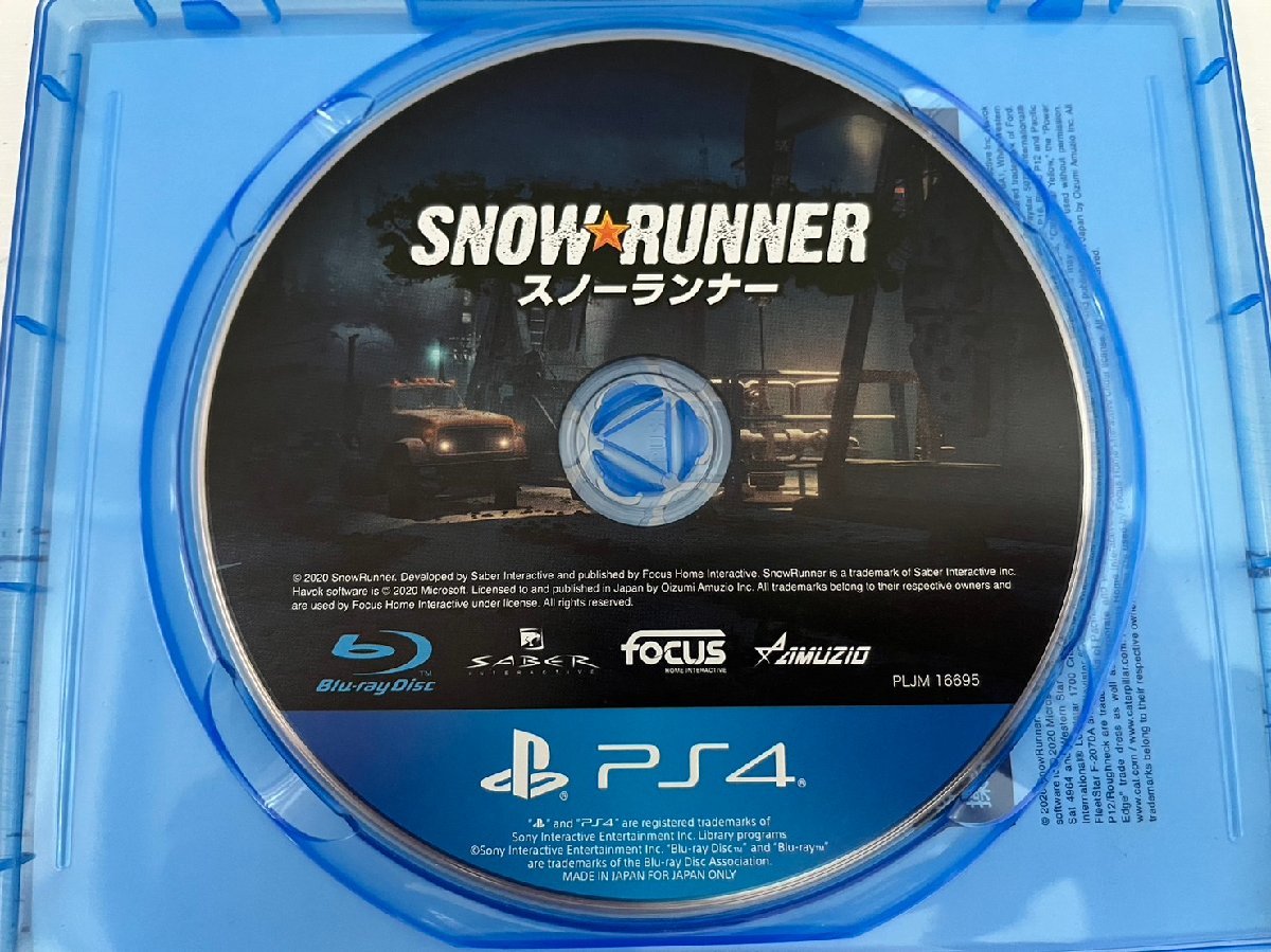 ■ SNOW RUNNER スノーランナー PS4用 ソフト ドライビングシミュレター 動作確認済み ★_画像3