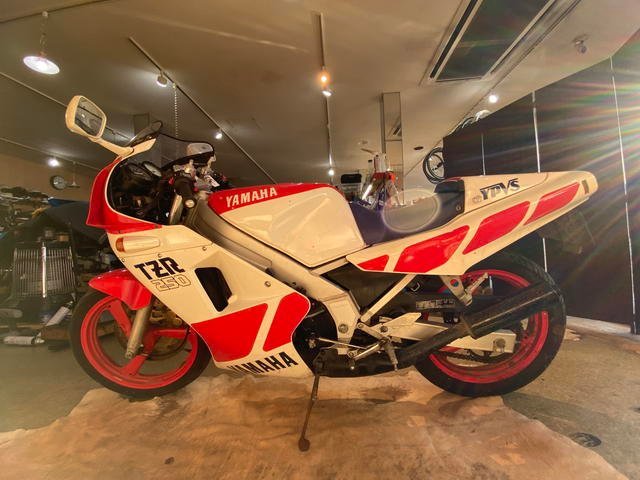 □YAMAHA TZR 250 1KT ヤマハ 250cc 12616km 1985年式 ホワイト レッド パーツ取り 部品取り車 ベース車 バイク 札幌発★_画像2