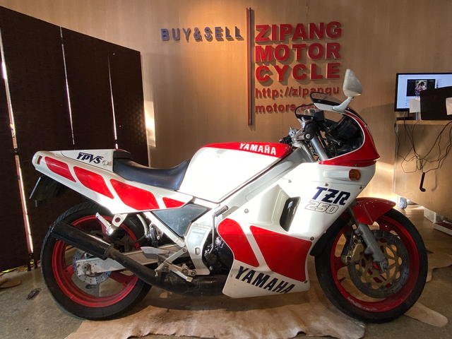 □YAMAHA TZR 250 1KT ヤマハ 250cc 12616km 1985年式 ホワイト レッド パーツ取り 部品取り車 ベース車 バイク 札幌発★_画像1