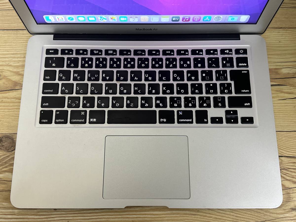 【良品♪】MacBook Air 2015 A1466[Core i5(5250U)1.6Ghz/RAM:4GB/SSD:128GB/13インチ]Montery インストール済 動作品_画像2