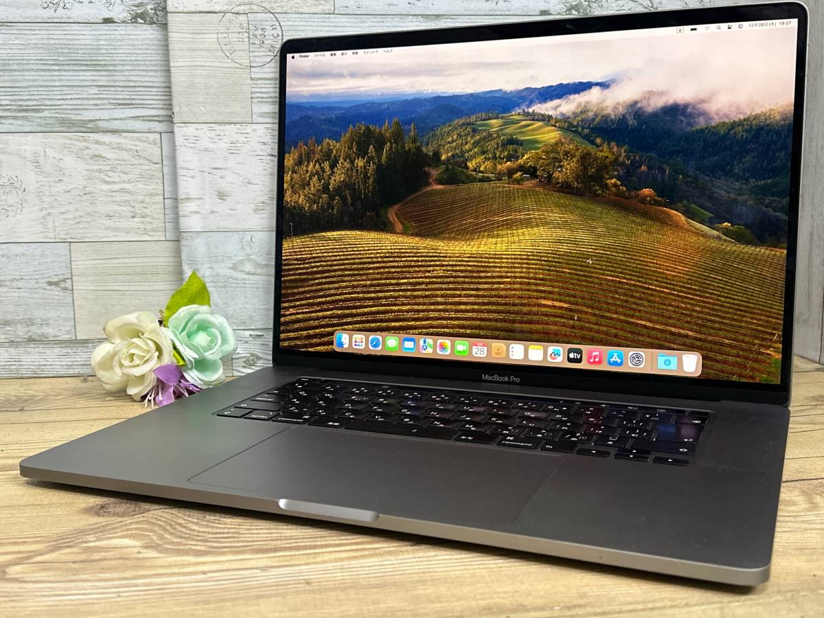 【良品♪】Apple MacBook Pro 2019 A1990[Core i7 9750H 2.6GHz/RAM:16GB/SSD:1024GB/16インチ]Sonoma スペースグレー 動作品_画像1