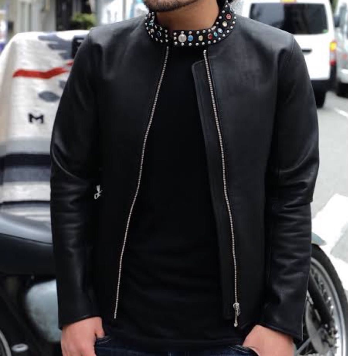 O C CREW STUDS SINGLE LEATHER JACKET レザージャケット O C CREW STUDS SINGLE LEATHER JACKET レザージャケット