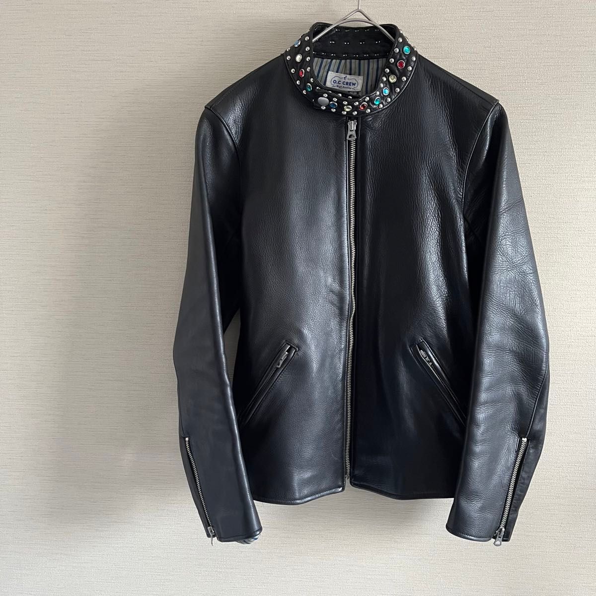 O C CREW STUDS SINGLE LEATHER JACKET レザージャケット O C CREW STUDS SINGLE LEATHER JACKET レザージャケット
