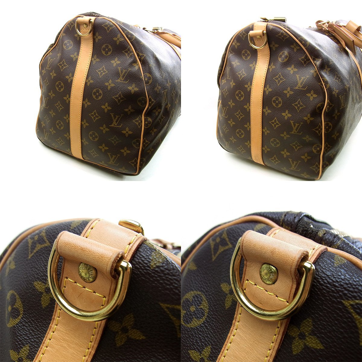 美品 ヴィトン キーポル・バンドリエール55 M41414 ボストンバッグ モノグラム Louis Vuitton ◇_画像4