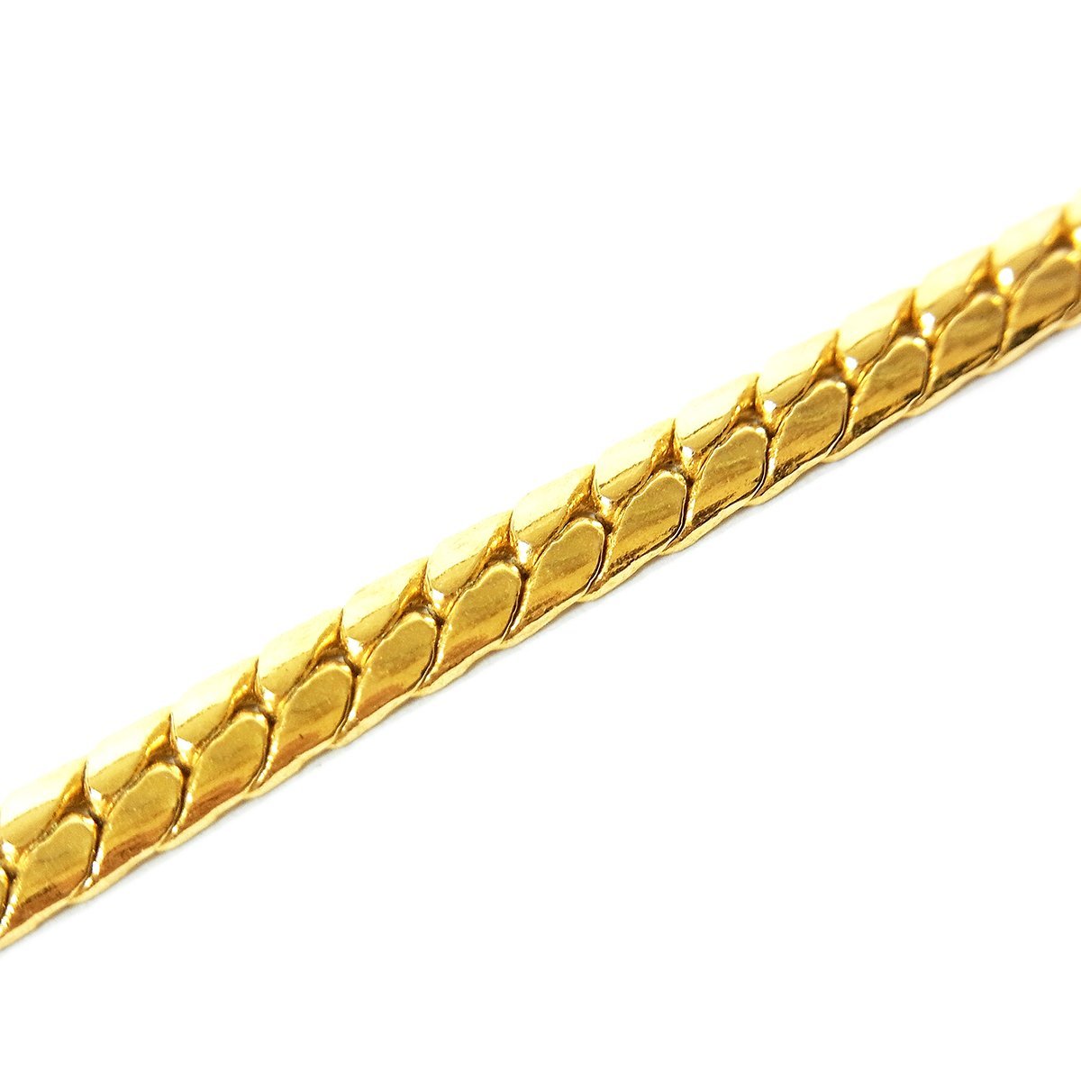 美品 ジバンシィ ジバンシー ロゴブレスレット シンプル ゴールドカラー 全長約17.5cm 超音波洗浄済み GIVENCHY 〓の画像2