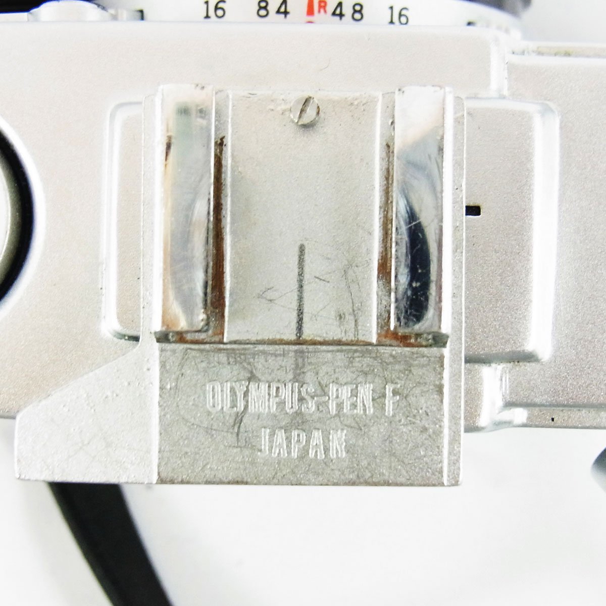 OLYMPUS-PEN F ミラーレス一眼 カメラ 40mm シルバー×ブラック 動作未確認 ジャンク扱い ■_画像9