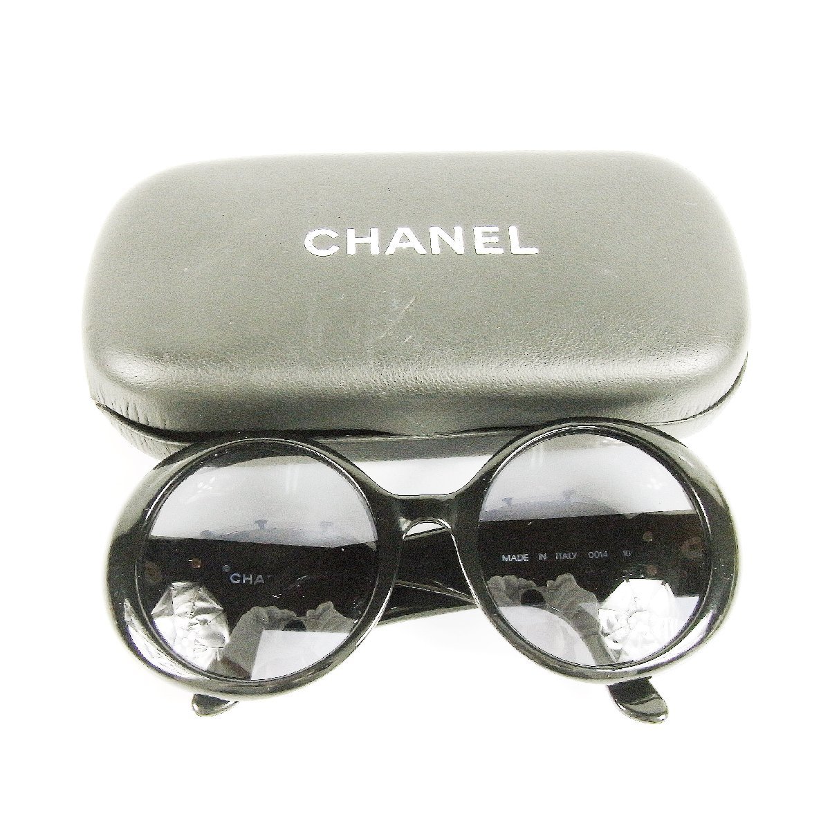 シャネル サイドココマーク 0014 10 ラウンド型 サングラス CHANEL 中古品 ♪_画像10