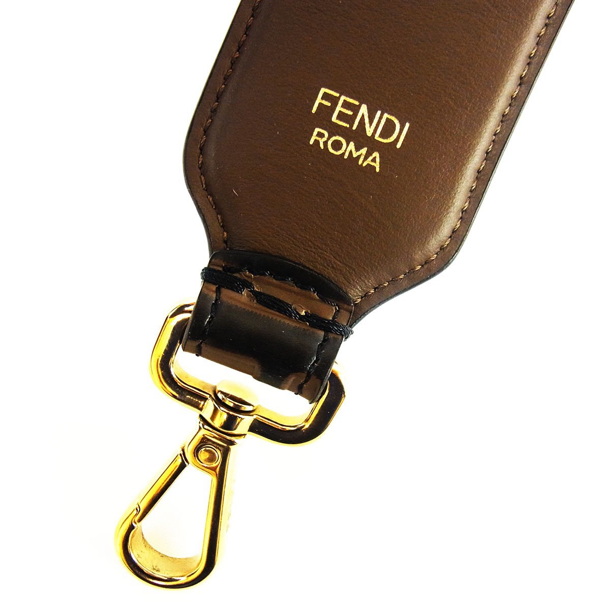 フェンディ ストラップ ユー ショルダー レザー ズッカ柄 FENDI ■_画像3