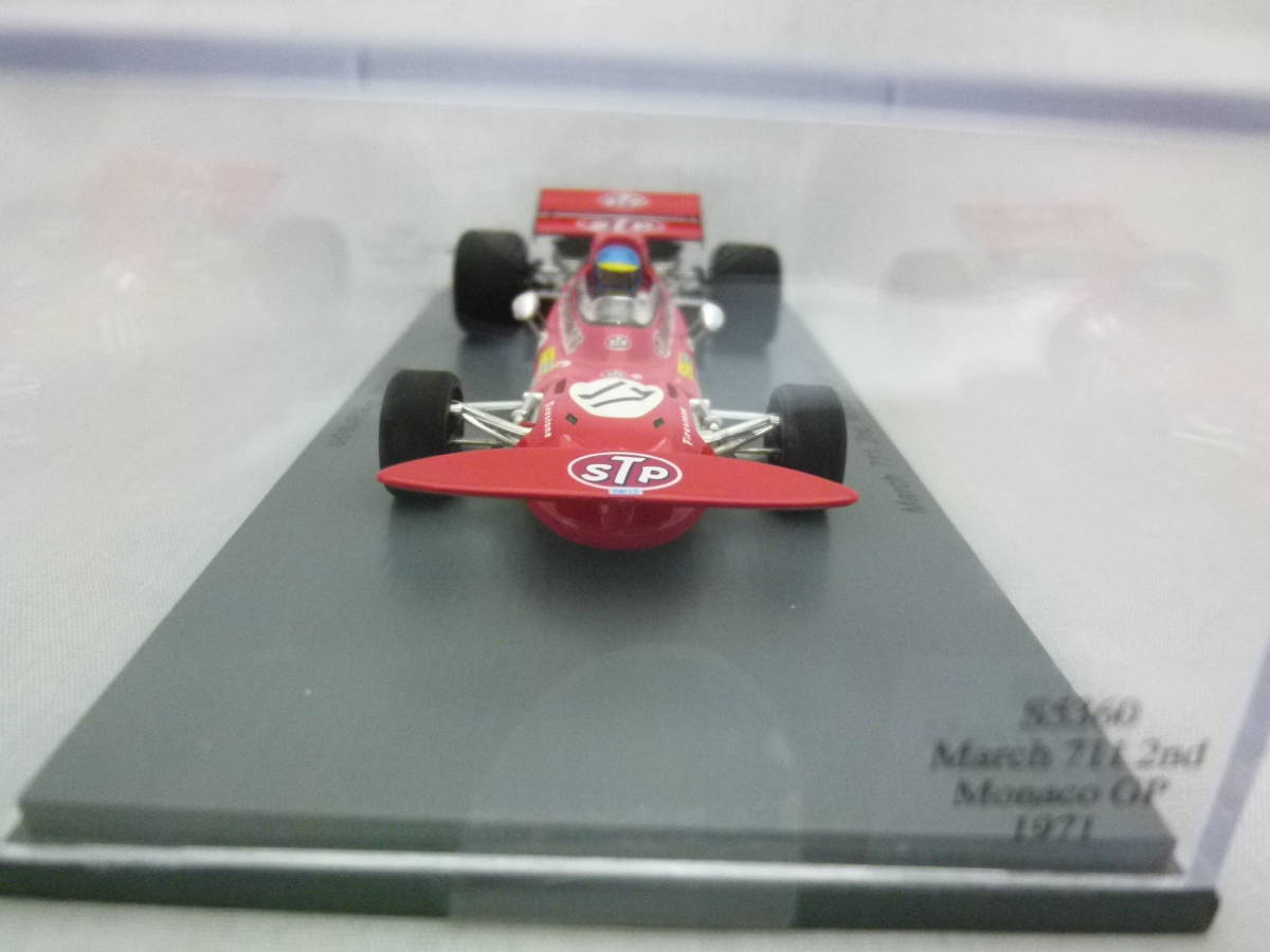 Spark スパーク 1:43 F1 March マーチ 711 #17 Ronnie Peterson ピーターソン 2nd monaco モナコ GP 1971 S5360_画像4