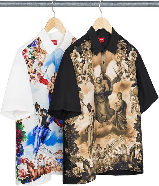 新品未使用 Supreme Heavenly Silk Polo 黒 Mサイズ シュプリーム ポロシャツ